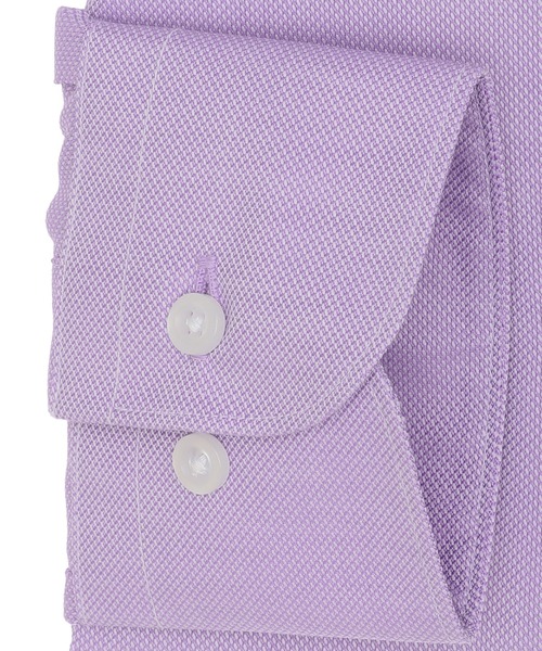 TOKYO SHIRTS(トウキョウシャツ)の「形態安定ノーアイロン ワイド 長袖ビジネスワイシャツ(ビジネスシャツ・メンズ・パープル・首回り39cm-裄丈80cm/首回り39cm-裄丈84cm/首回り41cm-裄丈82cm/首回り41cm-裄丈86cm/首回り37cm-裄丈80cm/首回り37cm-裄丈84cm/首回り42cm-裄丈82cm/首回り42cm-裄丈86cm/首回り43cm-裄丈82cm/首回り43cm-裄丈86cm)」の3枚目の写真
