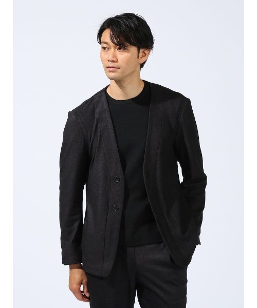 HARUYAMA(ハルヤマ)の「【上下セットアップ】ノーカラー ストレッチ スーツ TOKYO RUN 秋冬(セットアップ・メンズ・ネイビー/チャコールグレー・LL/L/M/S)」の15枚目の写真