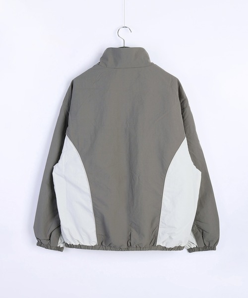 WESTSEA（ウエストシー）の「ナイロン ライン切替トラックジャケット オーバーサイズ（ナイロンジャケット・メンズ・ブラック/カーキ/グレー・M/L）」の21枚目の写真