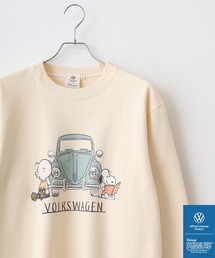 PEANUTS×VW SNOOPY×フォルクスワーゲンスウェットクルーネックトレーナー