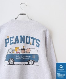 トレーナー スウェット PEANUTS×VW SNOOPY×フォルクスワーゲンスウェットクルーネックトレーナー レディース メンズ PEANUTS×VW SNOOPY×フォルクスワーゲンスウェットクルーネック