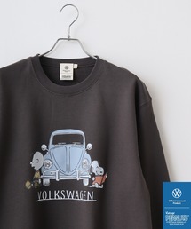 PEANUTS×VW SNOOPY×フォルクスワーゲンスウェットクルーネックトレーナー