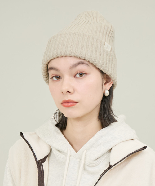 ROPE' PICNIC（ロペピクニック）の「リブニットワッチ（ニットキャップ/ビーニー・レディース・ベージュ系その他/ブラック/ライトグリーン・FREE）」の3枚目の写真