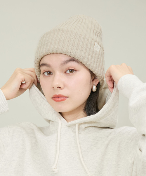 ROPE' PICNIC（ロペピクニック）の「リブニットワッチ（ニットキャップ/ビーニー・レディース・ベージュ系その他/ブラック/ライトグリーン・FREE）」の10枚目の写真