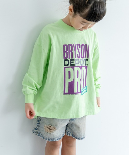 LOWRYS FARM（ローリーズファーム）の「アソートプリントＢＩＧＬＳ　288048（Tシャツ/カットソー・キッズ・グリーン/ネイビー/オフホワイト/グレー・110cm/120cm/130cm/140cm/150cm）」の4枚目の写真