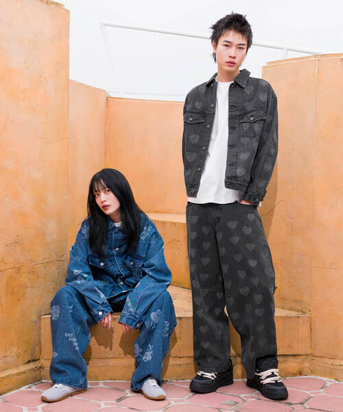 JUNRED(ジュンレッド)の「【Chocomoo×JUNRED】コラボデニムブルゾン(デニムジャケット・メンズ・ブラック/ブルー・S/M/L)」の11枚目の写真