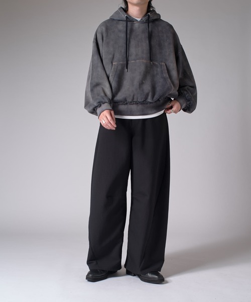 Lui's（ルイス）の「GOATフェードスウェットパーカー（パーカー・メンズ・ブラック/グレー・S/M）」の8枚目の写真