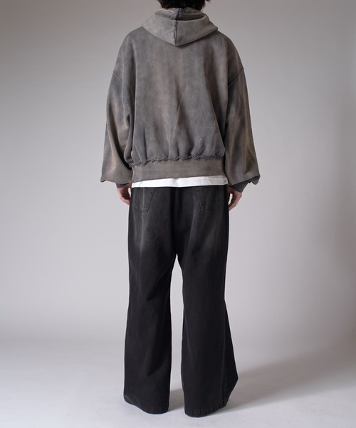 Lui's（ルイス）の「GOATフェードスウェットパーカー（パーカー・メンズ・ブラック/グレー・S/M）」の18枚目の写真