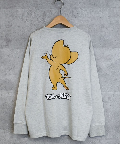 Tom＆Jerry（トムアンドジェリー）の「2025AW TOM & JERRY BIG sweatshirt / 2025AW トムアンドジェリー ビッグ スウェット（スウェット・キッズ・ベージュ/ライトグレー系1/グレー/ブラック/ブラック系その他/ネイビー系/グレー系その他2/ネイビー系1/ベージュ系その他/ライトグレー系2/グリーン/ライトグレー系/グレー系その他/グレー系その他3/グリーン系その他/ネイビー・150/140/160）」の8枚目の写真