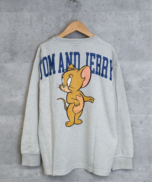 Tom＆Jerry（トムアンドジェリー）の「2025AW TOM & JERRY BIG sweatshirt / 2025AW トムアンドジェリー ビッグ スウェット（スウェット・キッズ・ベージュ/ライトグレー系1/グレー/ブラック/ブラック系その他/ネイビー系/グレー系その他2/ネイビー系1/ベージュ系その他/ライトグレー系2/グリーン/ライトグレー系/グレー系その他/グレー系その他3/グリーン系その他/ネイビー・150/140/160）」の10枚目の写真