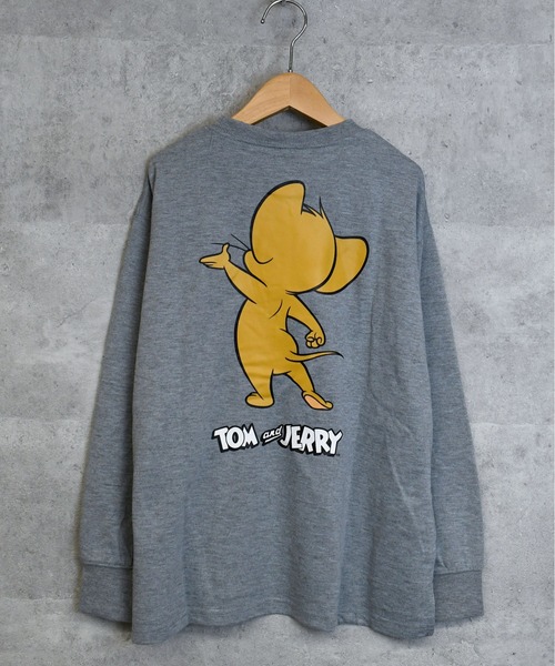 Tom＆Jerry（トムアンドジェリー）の「2025AW TOM & JERRY BIG sweatshirt / 2025AW トムアンドジェリー ビッグ スウェット（スウェット・キッズ・ベージュ/ライトグレー系1/グレー/ブラック/ブラック系その他/ネイビー系/グレー系その他2/ネイビー系1/ベージュ系その他/ライトグレー系2/グリーン/ライトグレー系/グレー系その他/グレー系その他3/グリーン系その他/ネイビー・150/140/160）」の4枚目の写真