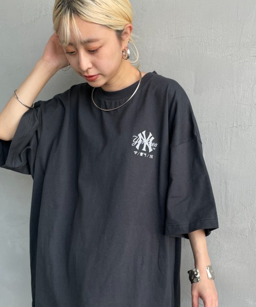 MLB（メジャーリーグベースボール）の「[FANATICS/ファナティクス] 別注 MLB ワンポイントロゴ刺繍Tシャツ（Tシャツ/カットソー・レディース・レッド/ホワイト/ブラック・M/XXL/XL/S/L）」の19枚目の写真