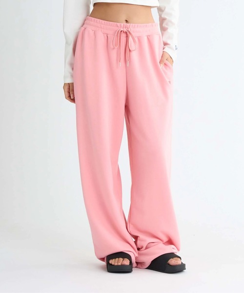 ROXY（ロキシー）の「SUN CHASERS PANTS /ロキシーアジャスターコード付きスウェットパンツ（スウェットパンツ・レディース・ホワイト/ピンク/グレー・LARGE/MEDIUM/SMALL）」の12枚目の写真