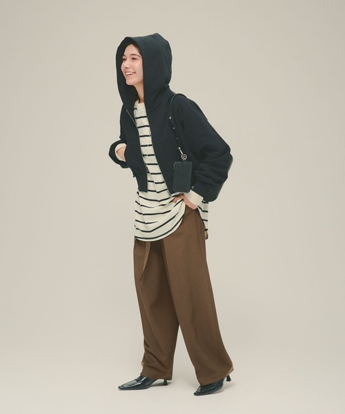 セール】【eL】Short Zip Hoodie/287468（パーカー）｜eL（エル