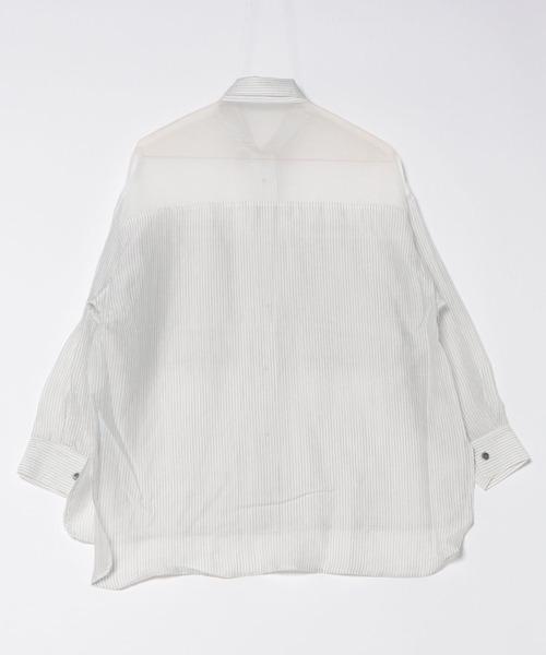 Sheer Panel Shirt シアーストライプ切り替えシャツ（シャツ