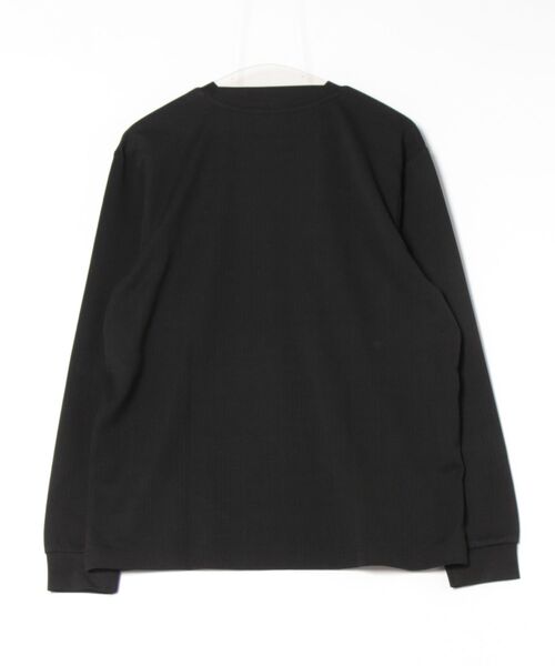 NOTA BENE(ノータベネ)の「【ストレッチ ウォッシャブル】NOTABENE ふくれチェック クルーネック長袖Tシャツ(Tシャツ/カットソー・メンズ・ホワイト/ブラック・MEDIUM/LARGE/X-LARGE)」の3枚目の写真