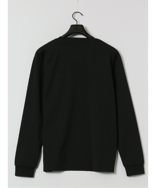 NOTA BENE(ノータベネ)の「【ストレッチ ウォッシャブル】NOTABENE ふくれチェック クルーネック長袖Tシャツ(Tシャツ/カットソー・メンズ・ホワイト/ブラック・MEDIUM/LARGE/X-LARGE)」の6枚目の写真