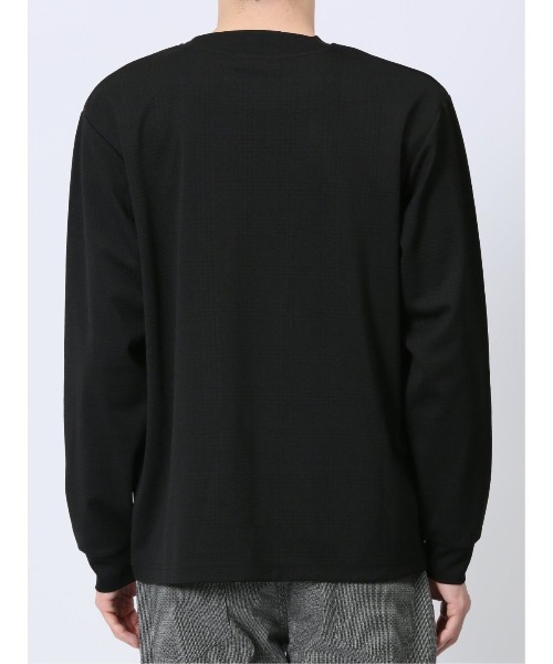 NOTA BENE(ノータベネ)の「【ストレッチ ウォッシャブル】NOTABENE ふくれチェック クルーネック長袖Tシャツ(Tシャツ/カットソー・メンズ・ホワイト/ブラック・MEDIUM/LARGE/X-LARGE)」の10枚目の写真