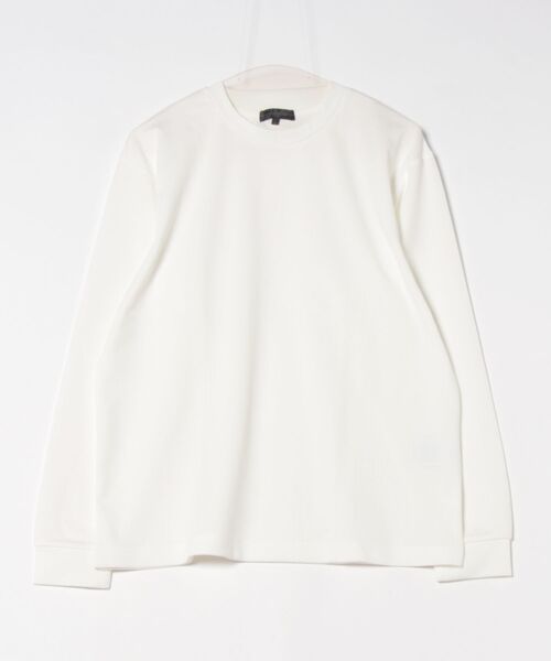 NOTA BENE(ノータベネ)の「【ストレッチ ウォッシャブル】NOTABENE ふくれチェック クルーネック長袖Tシャツ(Tシャツ/カットソー・メンズ・ホワイト/ブラック・MEDIUM/LARGE/X-LARGE)」の17枚目の写真