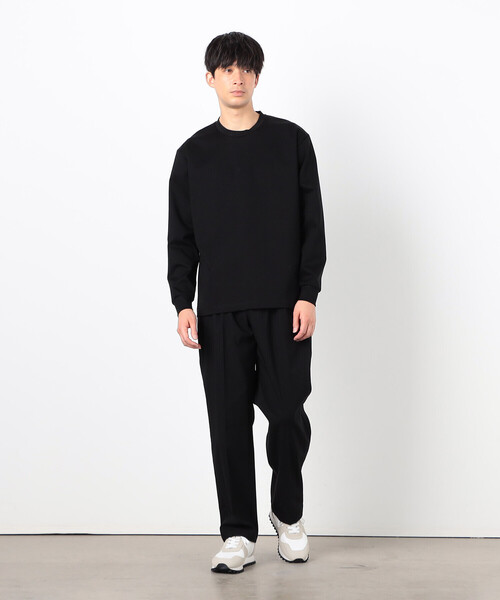 COMME CA ISM(コムサイズム)の「シルキーポンチ 長袖Tシャツ(Tシャツ/カットソー・メンズ・ブラック/ホワイト/ライトグレー・MEDIUM/LARGE)」の10枚目の写真