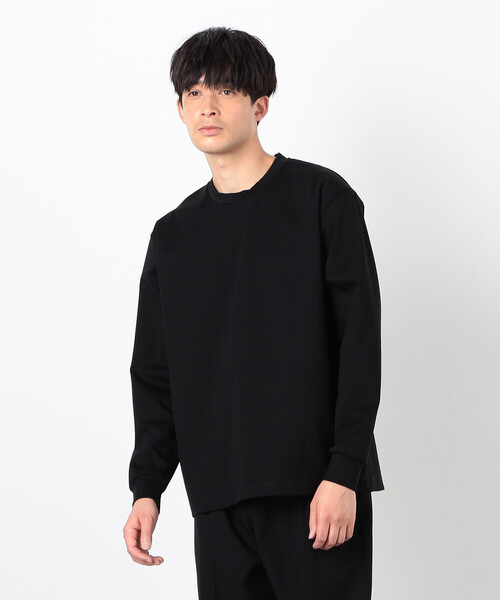 COMME CA ISM(コムサイズム)の「シルキーポンチ 長袖Tシャツ(Tシャツ/カットソー・メンズ・ブラック/ホワイト/ライトグレー・MEDIUM/LARGE)」の12枚目の写真