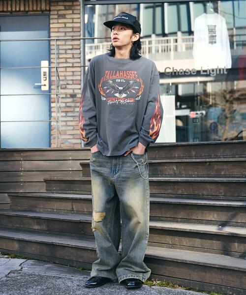 WEGO(ウィゴー)の「WEGO/ヴィンテージライクグラフィックロンT(Tシャツ/カットソー・メンズ・その他1/その他2/その他3/その他4・MEDIUM/LARGE)」の7枚目の写真