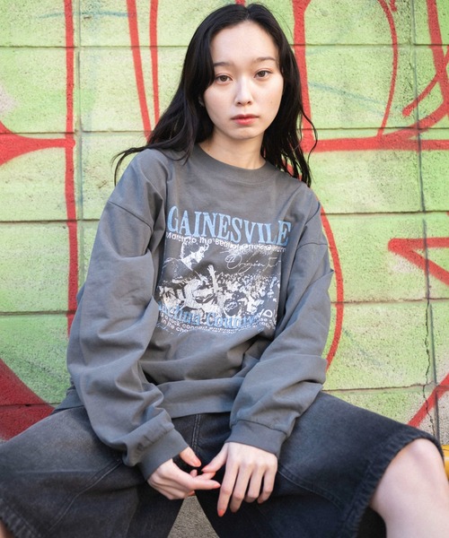 WEGO(ウィゴー)の「WEGO/ヴィンテージライクグラフィックロンT(Tシャツ/カットソー・メンズ・その他1/その他2/その他3/その他4・MEDIUM/LARGE)」の2枚目の写真