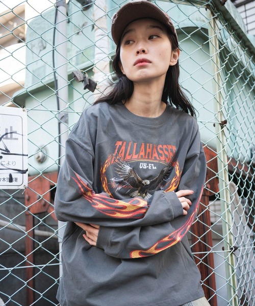 WEGO(ウィゴー)の「WEGO/ヴィンテージライクグラフィックロンT(Tシャツ/カットソー・メンズ・その他1/その他2/その他3/その他4・MEDIUM/LARGE)」の4枚目の写真