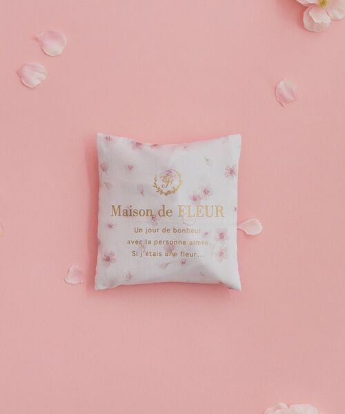 Maison de FLEUR(メゾンドフルール)の「桜プリントエコバッグ(エコバッグ/サブバッグ・レディース・ライトピンク・FREE)」の1枚目の写真