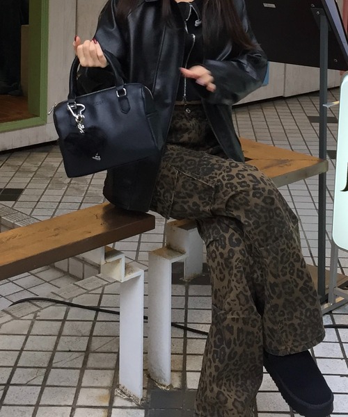 Judin(ジュディン)の「【選べる柄デニム】ポケット付き柄デニム / レオパード・迷彩【JD】(デニムパンツ・レディース・A/B・S/M)」の1枚目の写真