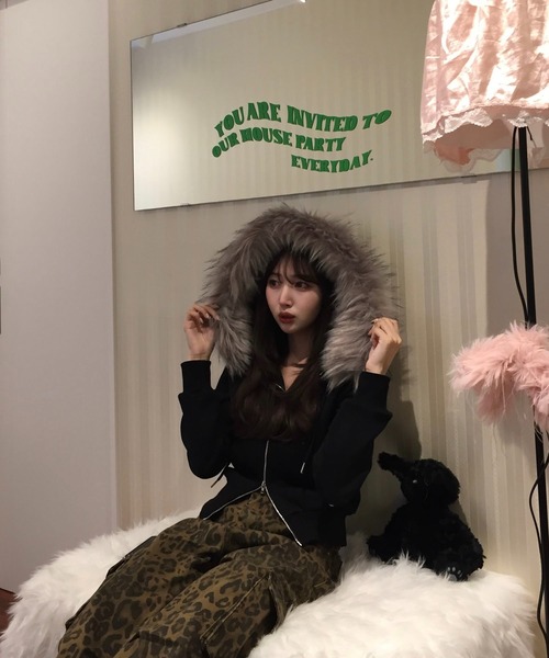 Judin(ジュディン)の「【選べる柄デニム】ポケット付き柄デニム / レオパード・迷彩【JD】(デニムパンツ・レディース・A/B・S/M)」の6枚目の写真