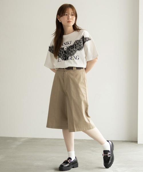 Dickies(ディッキーズ)の「DICKIES サイドポケットワイドハーフパンツ(デニムパンツ・メンズ・インディゴブルー/ベージュ/ブラック/チャコールグレー/ブラック系その他/ダークグリーン・M/L/XL)」の14枚目の写真