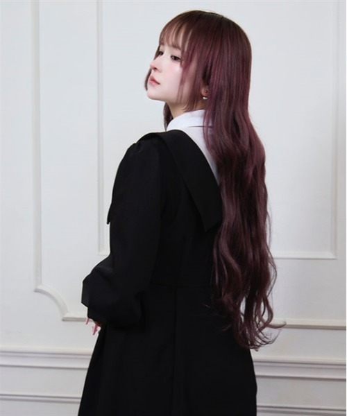 FickleBebe(フィクルベベ)の「レイヤードクラシカルワンピース(ワンピース・レディース・グレー/ブラック・FREE)」の9枚目の写真