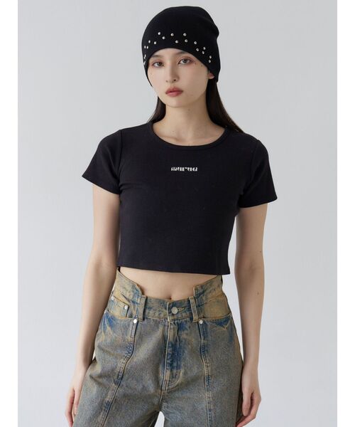 MURUA（ムルーア）の「スタッズビーニー（ニットキャップ/ビーニー・レディース・ブラック・FREE）」の4枚目の写真