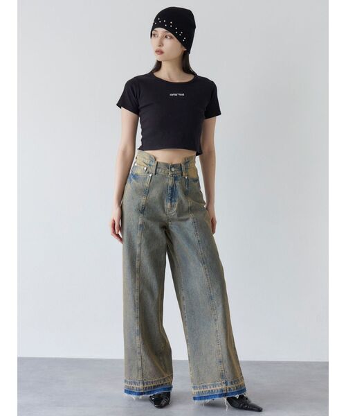 MURUA（ムルーア）の「スタッズビーニー（ニットキャップ/ビーニー・レディース・ブラック・FREE）」の7枚目の写真