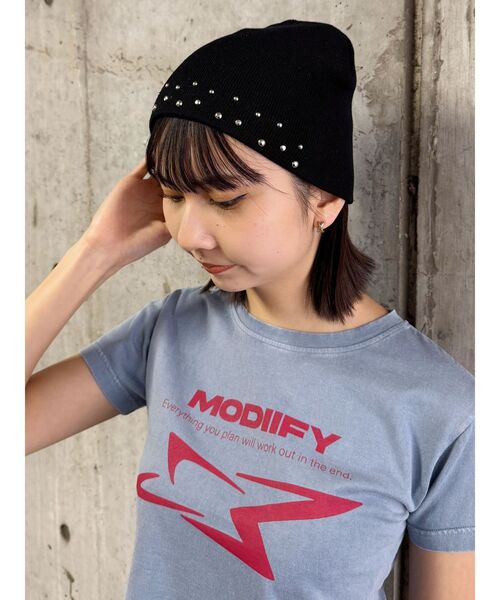 MURUA（ムルーア）の「スタッズビーニー（ニットキャップ/ビーニー・レディース・ブラック・FREE）」の16枚目の写真