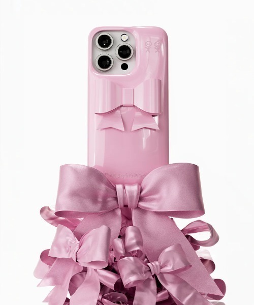 urban sofistication iPhone15 ピンク リボン（Urban