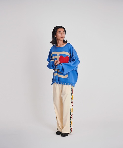 DISCOVERED（ディスカバード）の「BONE KNIT（ニット/セーター・メンズ・ブラック/グレー/グリーン・SMALL/LARGE）」の4枚目の写真