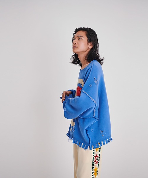 DISCOVERED（ディスカバード）の「BONE KNIT（ニット/セーター・メンズ・ブラック/グレー/グリーン・SMALL/LARGE）」の5枚目の写真