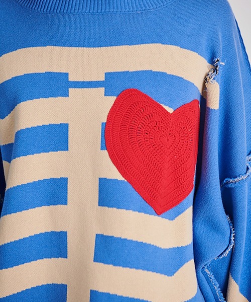 DISCOVERED（ディスカバード）の「BONE KNIT（ニット/セーター・メンズ・ブラック/グレー/グリーン・SMALL/LARGE）」の9枚目の写真