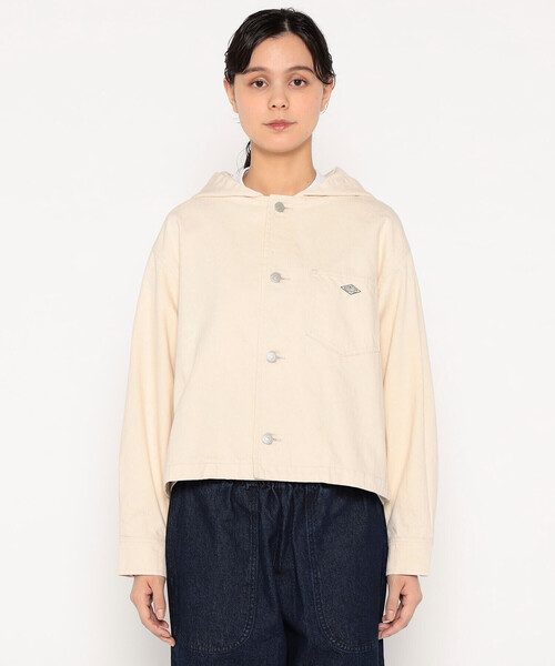 セール】WOMEN'S COTTON DRILL HOODED JACKET ECRU（その他