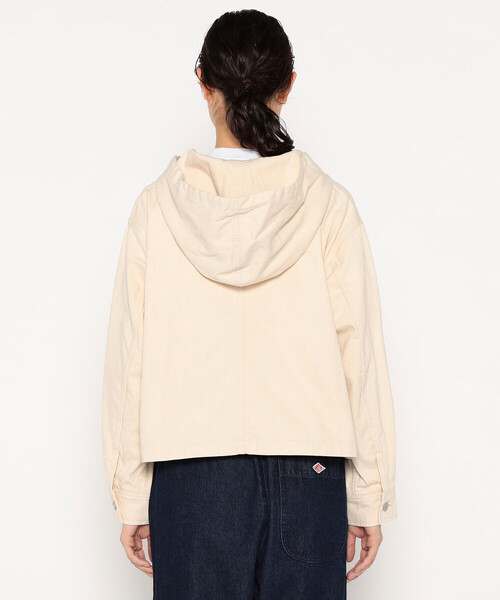 DANTON　DOWN HOODED JACKET アイボリー　XS DANTONDOWN HOODED JACKET アイボリーXS