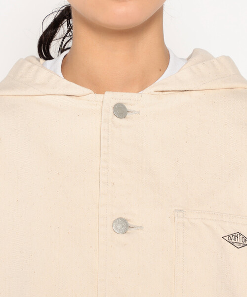 セール】WOMEN'S COTTON DRILL HOODED JACKET ECRU（その他