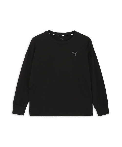 PUMA(プーマ)の「PUMA プーマ ウィメンズ ESS MX キャット ロゴ リラックス 長袖 Tシャツ(Tシャツ/カットソー・レディース・ホワイト/ブラック・MEDIUM/SMALL/LARGE/X-LARGE)」の6枚目の写真