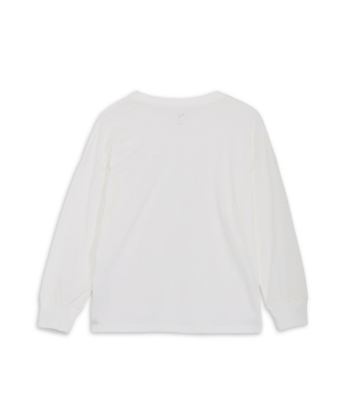 PUMA(プーマ)の「PUMA プーマ ウィメンズ ESS MX キャット ロゴ リラックス 長袖 Tシャツ(Tシャツ/カットソー・レディース・ホワイト/ブラック・MEDIUM/SMALL/LARGE/X-LARGE)」の9枚目の写真