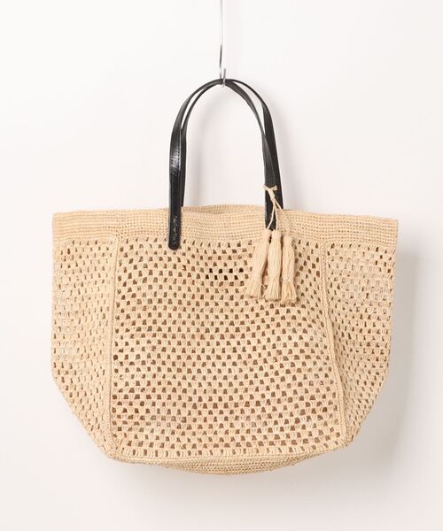 Rivel(リヴェル)の「【Rabarany】かごバッグ ラフィア素材 トートバッグ メッシュ ハンドメイド(かごバッグ・レディース・ダークブラウン/ナチュラル/ブラック・FREE)」の21枚目の写真