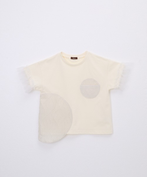 unica(ユニカ)の「パッチワークワンポケットT(Tシャツ/カットソー・レディース・ブラック/ライトパープル/オフホワイト・F)」の15枚目の写真