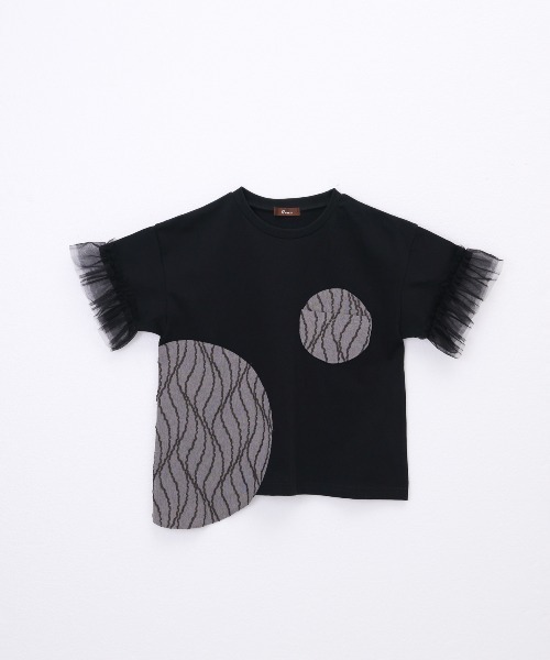 unica(ユニカ)の「パッチワークワンポケットT(Tシャツ/カットソー・レディース・ブラック/ライトパープル/オフホワイト・F)」の17枚目の写真