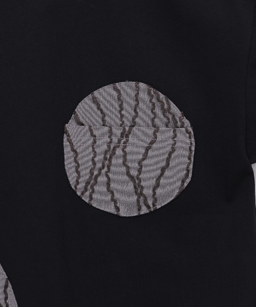unica(ユニカ)の「パッチワークワンポケットT(Tシャツ/カットソー・レディース・ブラック/ライトパープル/オフホワイト・F)」の19枚目の写真