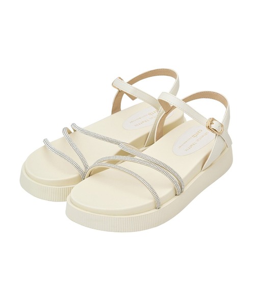 ORiental TRaffic(オリエンタルトラフィック)の「ORiental TRaffic ラインストーンサンダル(サンダル・レディース・アイボリー/ブラック・S/M/L)」の10枚目の写真